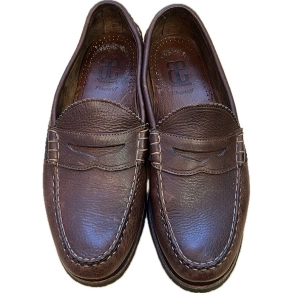 Allen Edmonds Flagstaff Brown Pebbled Leather Penny Loafer Vibram Size 1… main image 6